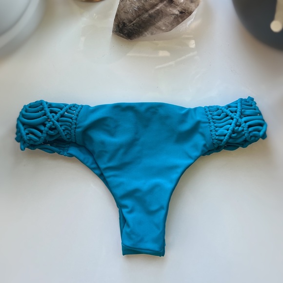 Mikoh Cayman Bikini Bottoms in Ocean Blue - Picture 4 of 7